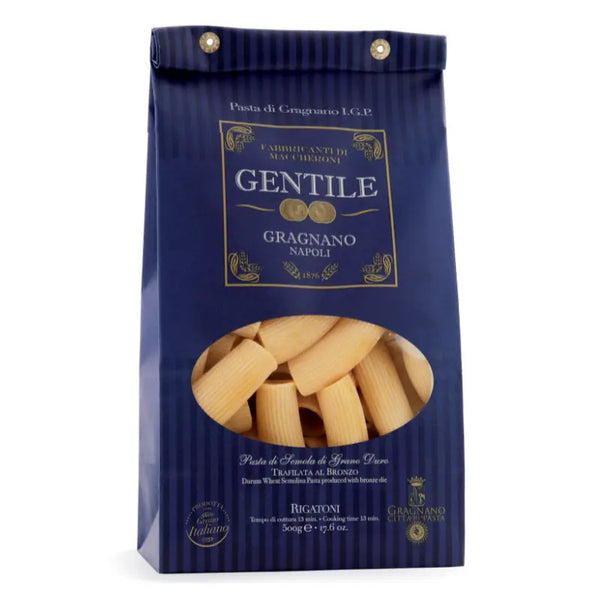 Gentile-Pasta, Pasta di Gragnano IGP – Rigatoni, 500g