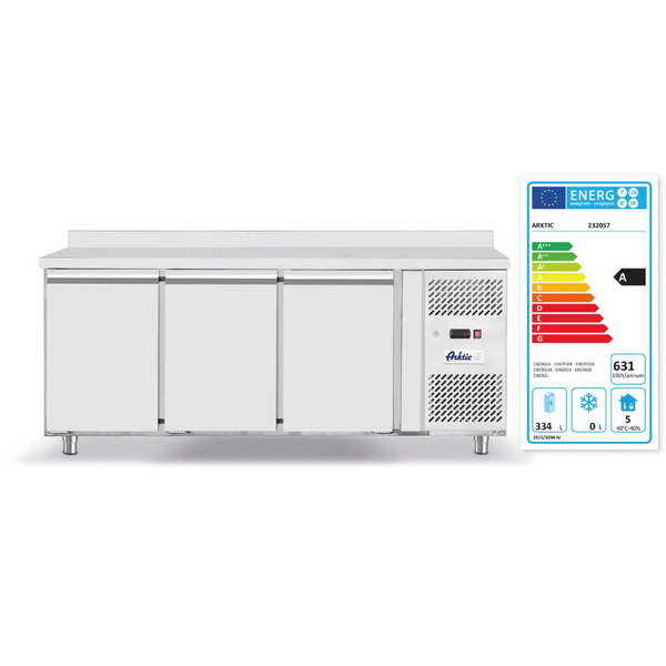 Arktic Profi Line Kühltisch mit drei Türen, 420 L