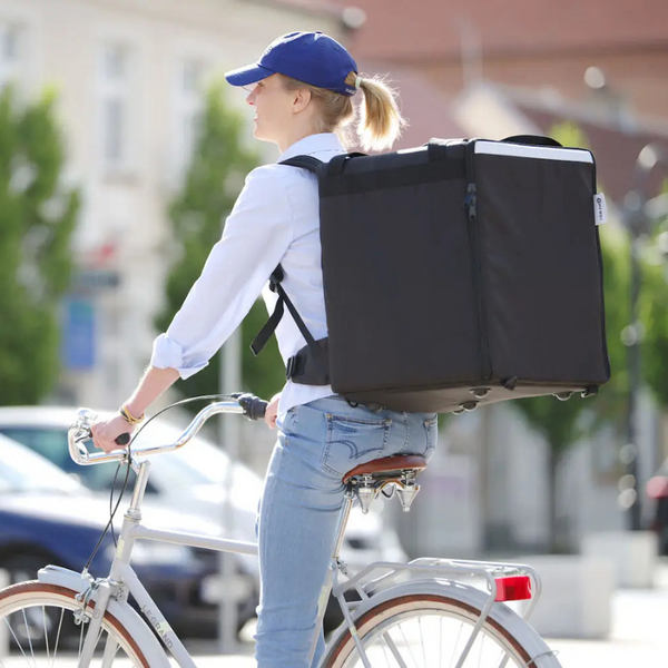 Isolierter Rucksack für Pizza- und Lebensmittellieferungen, HENDI, 75 L, schwarz
