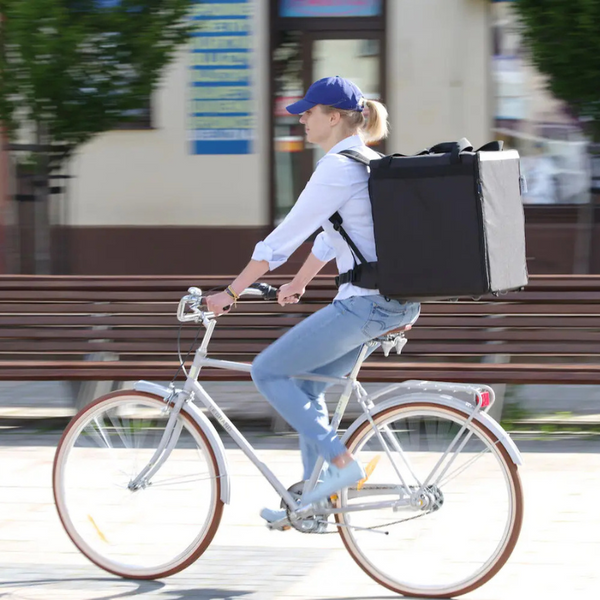 Isolierter Rucksack für Pizza- und Lebensmittellieferungen, HENDI, 75 L, schwarz