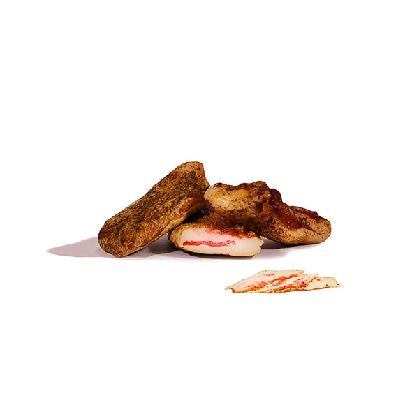 Guanciale mit Pfeffer