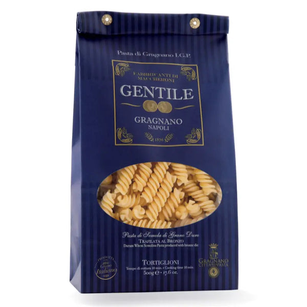 Gentile-Pasta, Pasta di Gragnano IGP – Fusilli (Tortiglioni), 500g