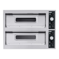 Professioneller Pizzaofen HENDI BASIC XXL 66, 2 Kammern, 400 V, 18.000 W
