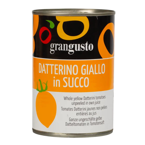 Ganze gelbe Datterino-Tomaten im Saft – 400 g